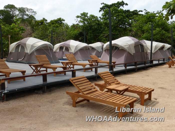 Tents at Walai Penyu Resort